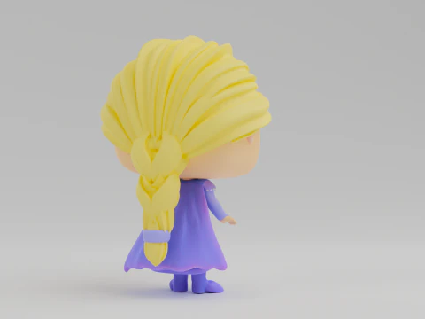 Elsa Funko model from the movie Frozen 3D Print Model