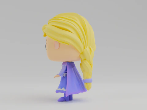 Elsa Funko model from the movie Frozen 3D Print Model
