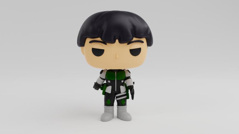 Soshiro Hoshina Funko model from the Anime Kaiju No 8 Modèles 3D en vedette .c4d .max .obj .3ds .fbx .stl .blend 
