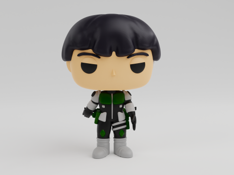 Soshiro Hoshina Funko model from the Anime Kaiju No 8 3Dプリントモデル