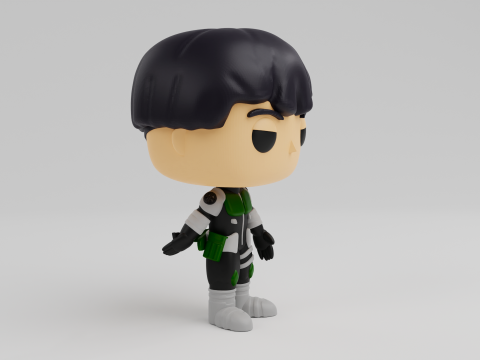 Soshiro Hoshina Funko model from the Anime Kaiju No 8 Modèles 3D en vedette