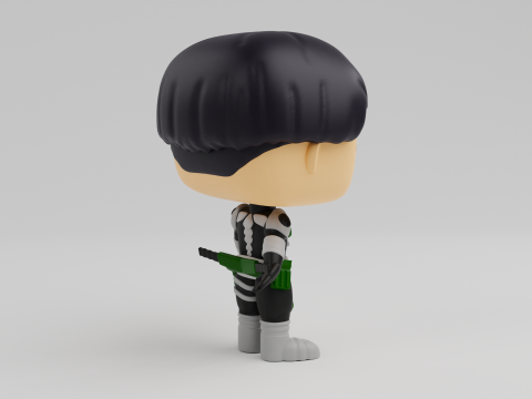 Soshiro Hoshina Funko model from the Anime Kaiju No 8 Modèles 3D en vedette