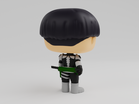 Soshiro Hoshina Funko model from the Anime Kaiju No 8 Modèles 3D en vedette