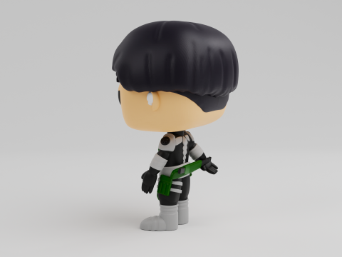 Soshiro Hoshina Funko model from the Anime Kaiju No 8 Modèles 3D en vedette