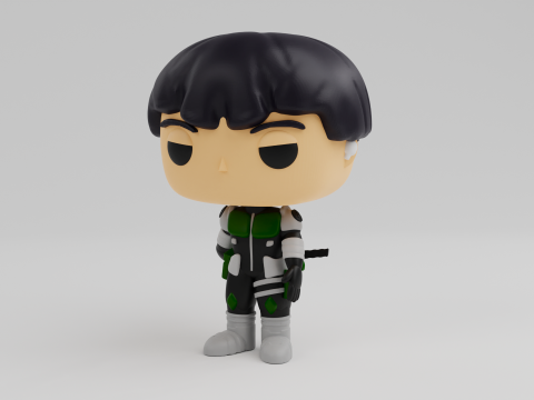 Soshiro Hoshina Funko model from the Anime Kaiju No 8 Modèles 3D en vedette