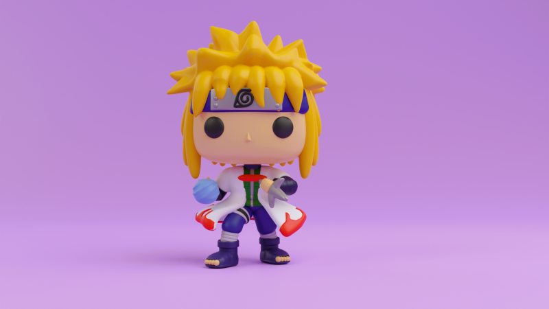Minato funko model from Naruto Shippuden 3D Baskı Modeli .c4d .max .obj .3ds .fbx .stl .blend 