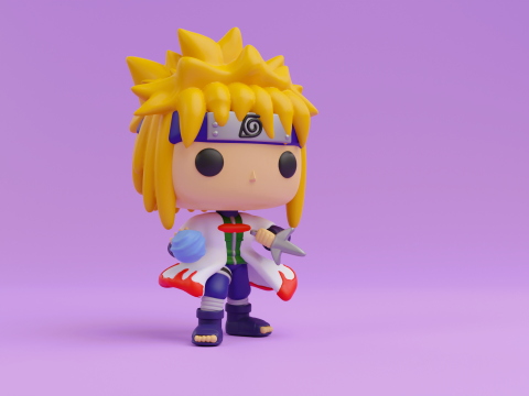 Minato funko model from Naruto Shippuden 3D Baskı Modeli