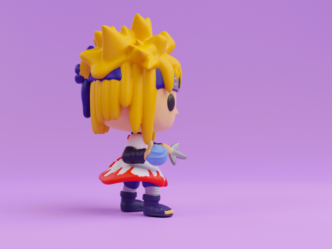 Minato funko model from Naruto Shippuden 3D Baskı Modeli