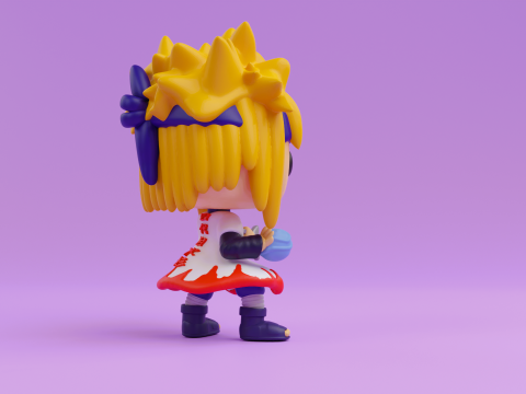 Minato funko model from Naruto Shippuden 3D Baskı Modeli