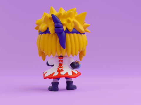 Minato funko model from Naruto Shippuden 3D Baskı Modeli
