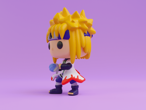Minato funko model from Naruto Shippuden 3D Baskı Modeli