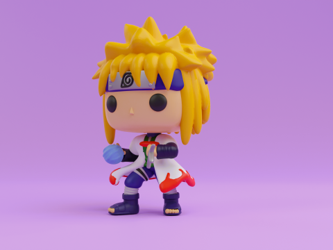 Minato funko model from Naruto Shippuden 3D Baskı Modeli