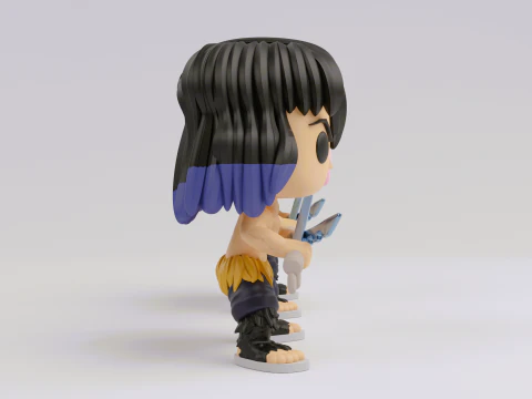 Inosuke Hashibira Funko model from the anime demon slayer 3D Print Model