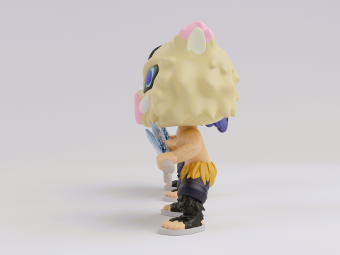 Inosuke Hashibira Funko model from the anime demon slayer 3D Print Model