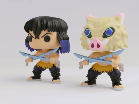 Inosuke Hashibira Funko model from the anime demon slayer 3D Print Model