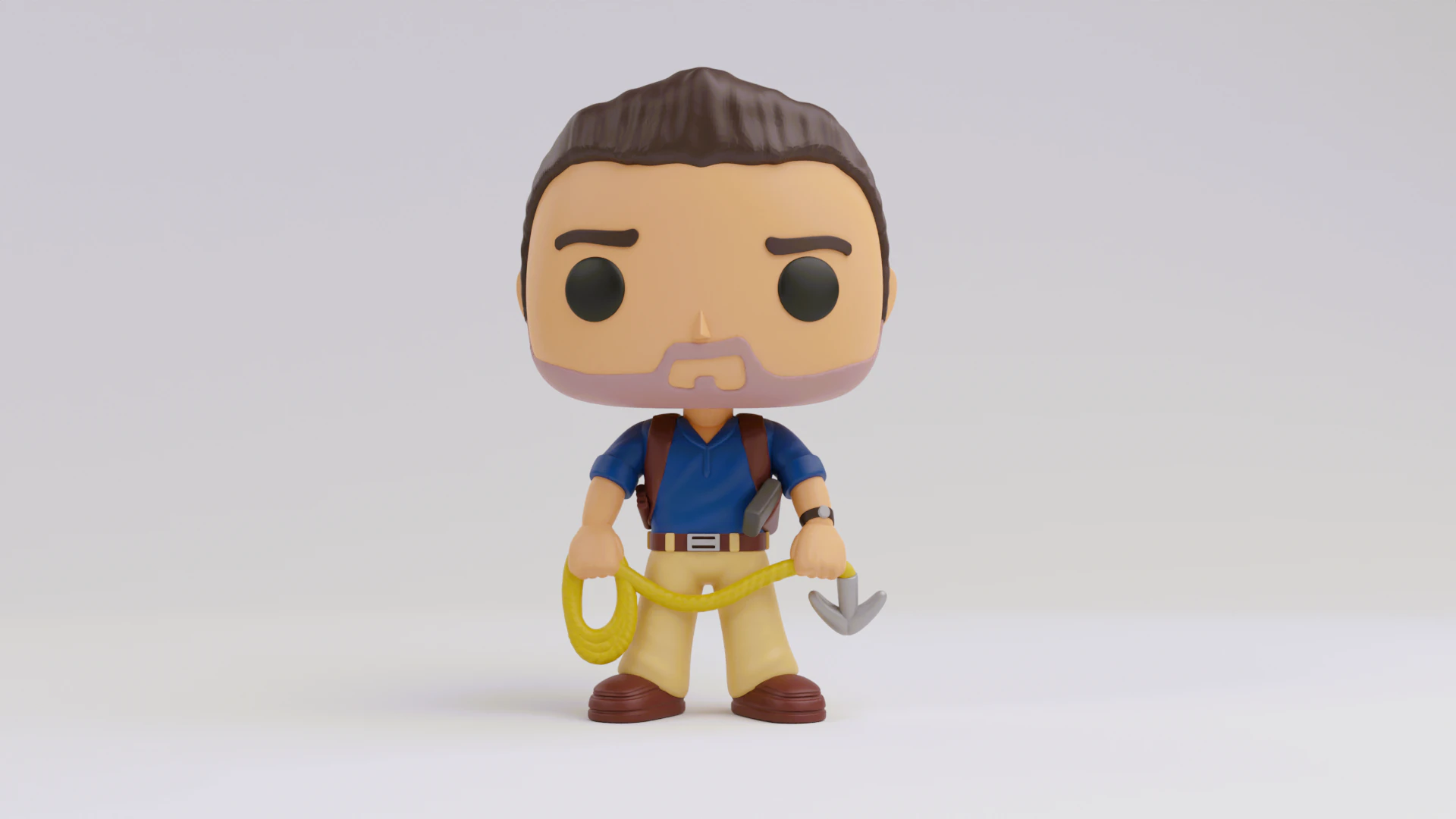 Nathan Drake funko Model from the Uncharted franchise 3D Print Model .c4d .max .obj .3ds .fbx .stl .blend