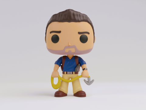 Nathan Drake funko Model from the Uncharted franchise 3D Print Model