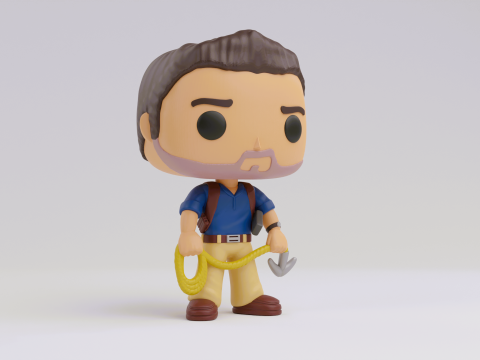 Nathan Drake funko Model from the Uncharted franchise 3D-Druckmodell