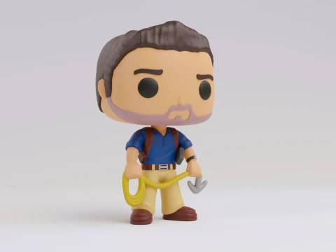 Nathan Drake funko Model from the Uncharted franchise 3D Print Model