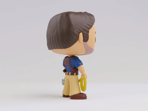 Nathan Drake funko Model from the Uncharted franchise 3D Print Model