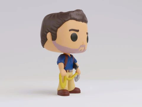 Nathan Drake funko Model from the Uncharted franchise 3D Print Model