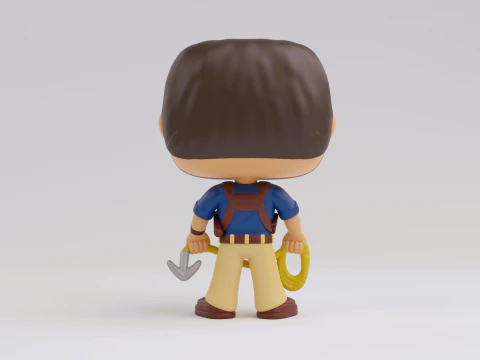 Nathan Drake funko Model from the Uncharted franchise 3D Print Model