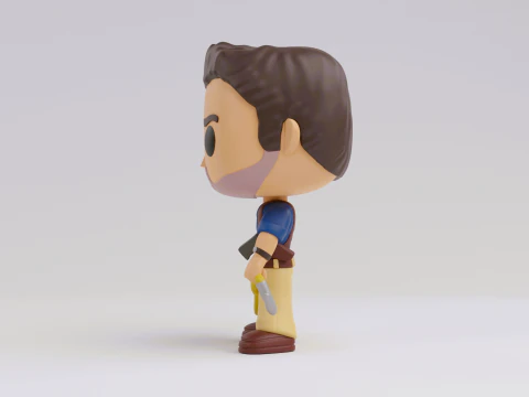 Nathan Drake funko Model from the Uncharted franchise 3D Print Model