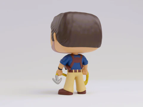 Nathan Drake funko Model from the Uncharted franchise 3D Print Model