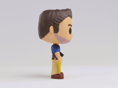 Nathan Drake funko Model from the Uncharted franchise 3D-Druckmodell