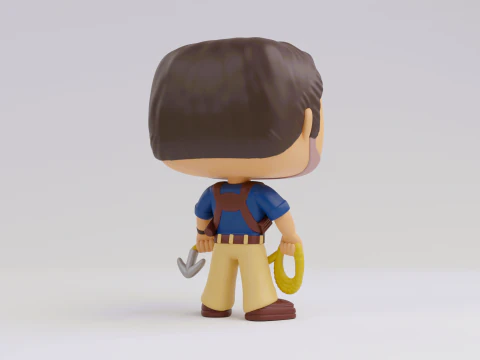 Nathan Drake funko Model from the Uncharted franchise 3D Print Model