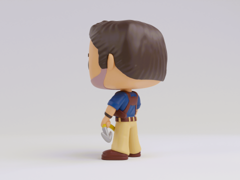 Nathan Drake funko Model from the Uncharted franchise 3D-Druckmodell