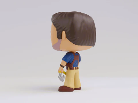 Nathan Drake funko Model from the Uncharted franchise 3D Print Model