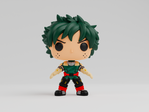 Izuku Midoriya Funko model from the anime my hero academia 3D Print Model