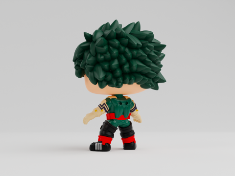 Izuku Midoriya Funko model from the anime my hero academia Model Cetak 3D