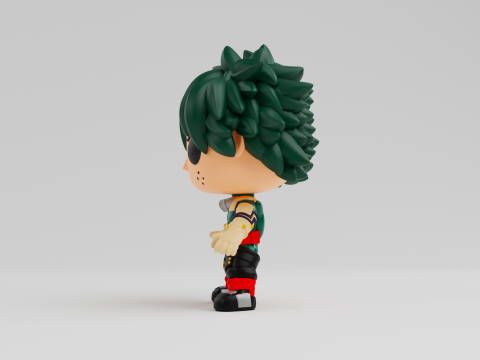 Izuku Midoriya Funko model from the anime my hero academia Model Cetak 3D