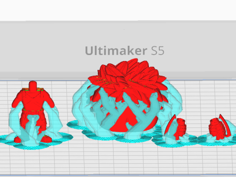 Izuku Midoriya and Katsuki Bakugo Funko models from from the anime my hero academia 3D-printmodel