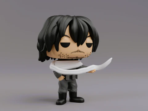 Funko pop Aizawy z anime My Hero Academia Model do druku 3D
