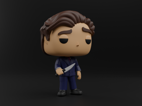Patrick Bateman funko pop from the movie American Psycho 3D Принт Модель