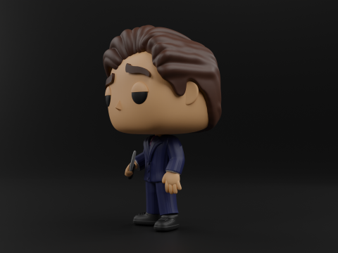 Patrick Bateman funko pop from the movie American Psycho 3D Принт Модель