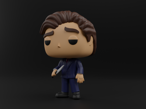 Patrick Bateman funko pop from the movie American Psycho 3D Принт Модель