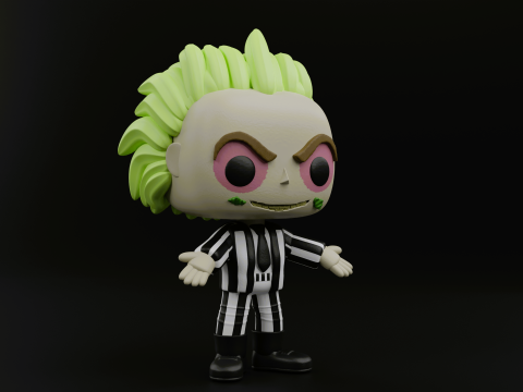 Beetlejuice Funko Pop from the movie Beetlejuice Beetlejuice Model Cetak 3D