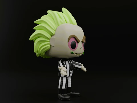 Beetlejuice Funko Pop from the movie Beetlejuice Beetlejuice 3D Print Model