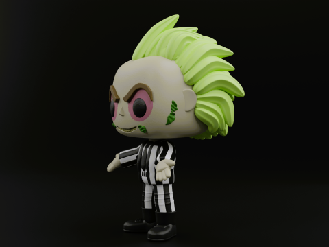 Beetlejuice Funko Pop from the movie Beetlejuice Beetlejuice Model Cetak 3D