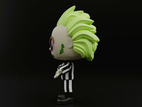 Beetlejuice Funko Pop from the movie Beetlejuice Beetlejuice Model Cetak 3D