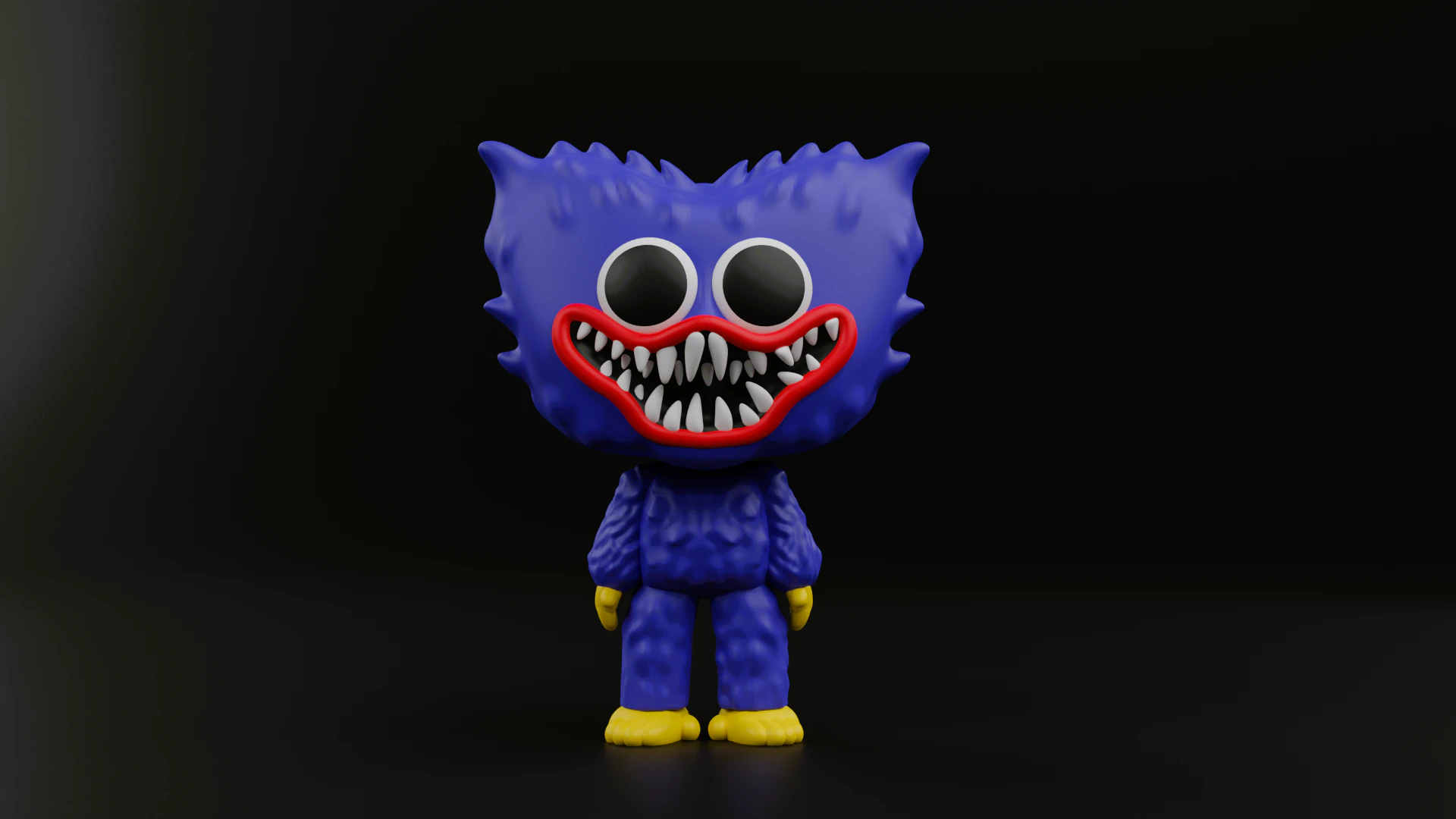 Huggy wuggy funko pop from the poppy playtime 3D Print Model .c4d .max .obj .3ds .fbx .stl .blend 