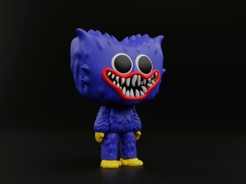 Huggy wuggy funko pop from the poppy playtime 3D Print Model