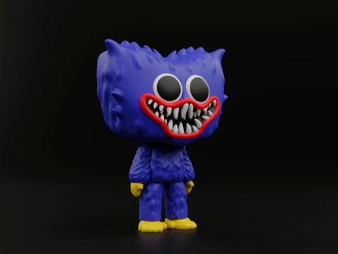 Huggy wuggy funko pop from the poppy playtime 3D Print Model