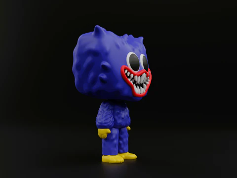 Huggy wuggy funko pop from the poppy playtime 3D Print Model