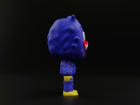 Huggy wuggy funko pop from the poppy playtime 3D Print Model