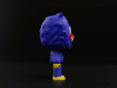 Huggy wuggy funko pop from the poppy playtime 3D Print Model